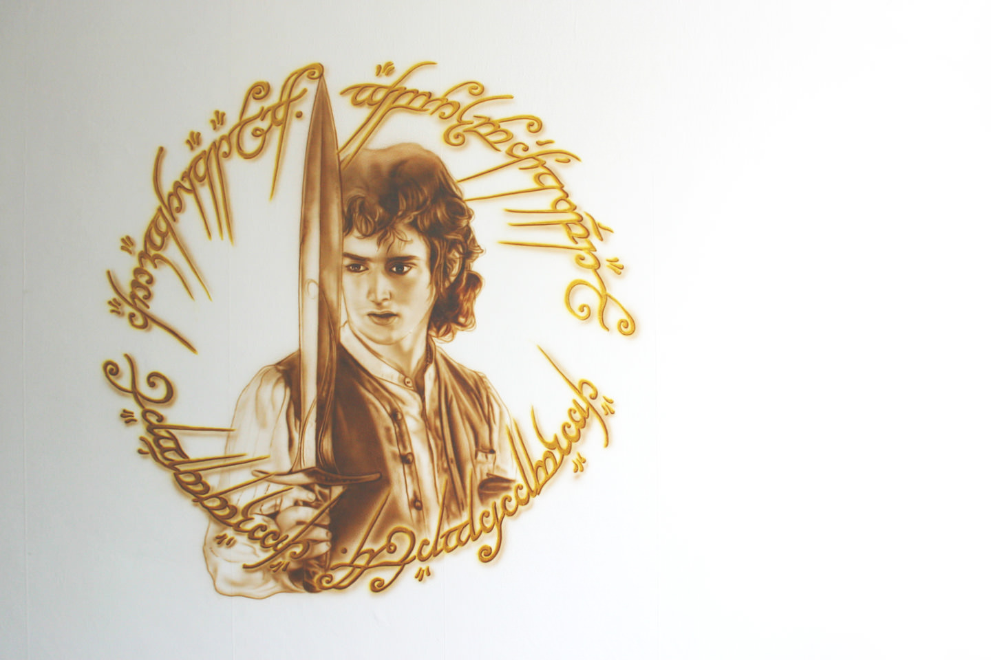 Lord of the Rings muurschildering van Frodo