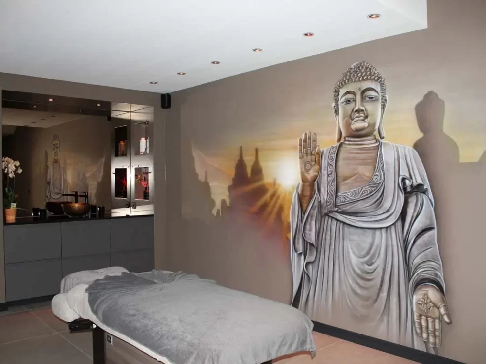 Buddha muurschildering