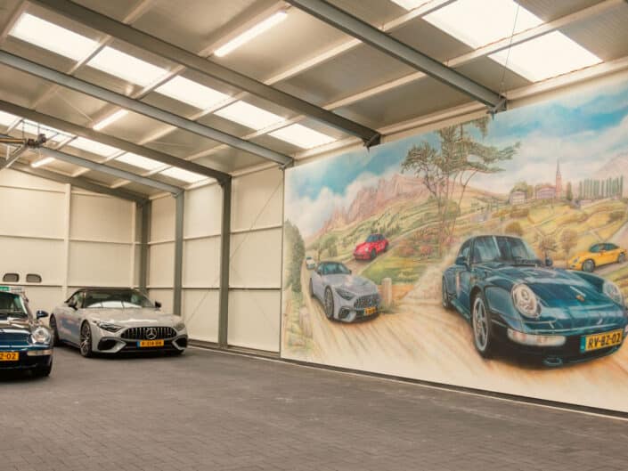 auto muurschildering